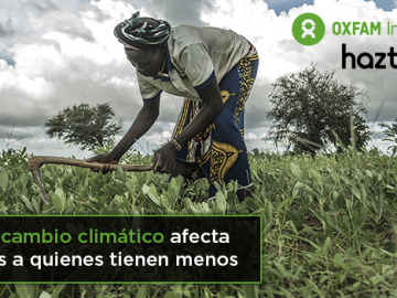 El cambio climático afecta a quienes tienen menos