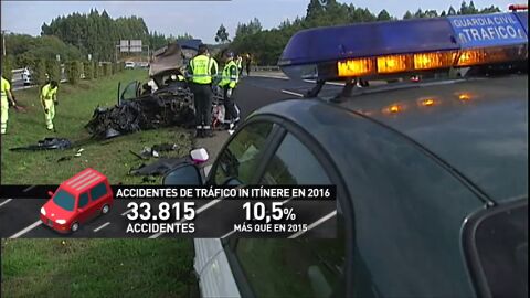 Frame 9.976393 de: Se dispara el n&uacute;mero de accidentes de tr&aacute;fico en los desplazamientos en el trabajo o de regreso a casa