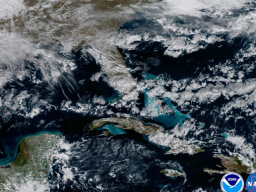 Aguas poco profundas en el Caribe y Florida