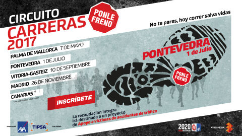 Cartel Carrera Ponle Freno Pontevedra