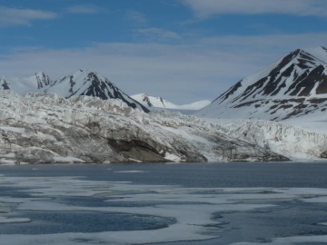Los glaciares del oceano Artico sufren los efectos del calentamiento global