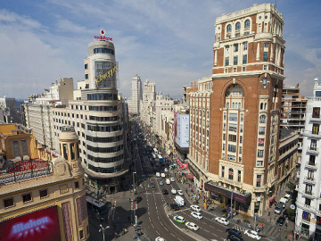 Tráfico en la Gran Vía