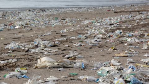 Basura en la playa