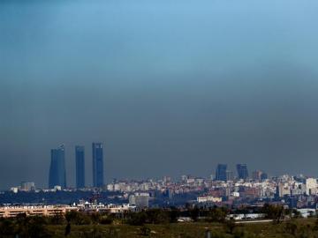 Boina de contaminación en Madrid