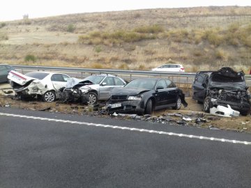 Colisi&oacute;n m&uacute;ltiple en C&aacute;ceres