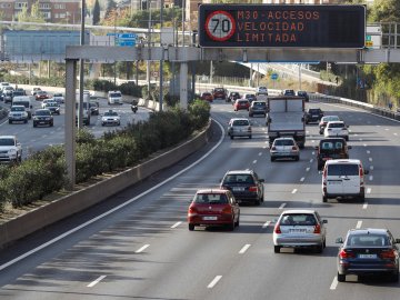 Imagen de vehículos circulando por la M30