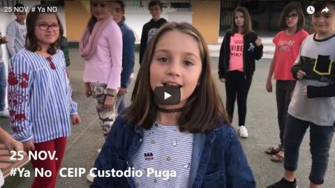 Alumnos y profesores de un colegio de M&aacute;laga graban un videoclip para la canci&oacute;n #YaNO | Tolerancia Cero