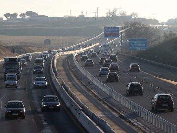 Estado de la circulaci&oacute;n en la A-5, carretera de Extremadura, en una imagen de archivo