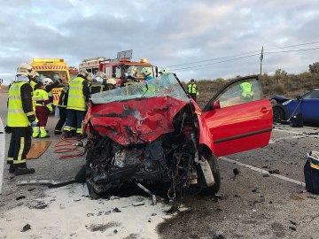 Imagen de archivo de un accidente de tr&aacute;fico