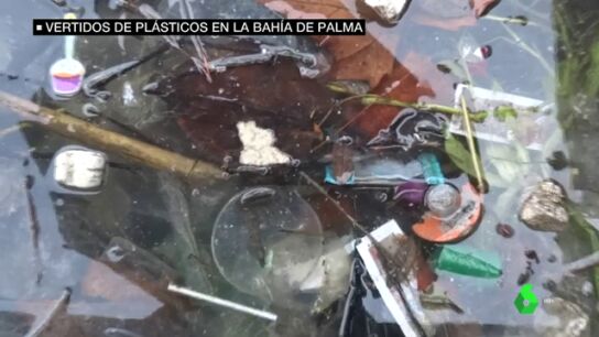 Vertidos de plático en la Bahía de Palma