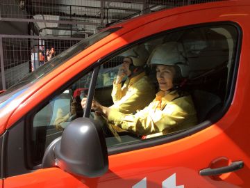 Marina Gomis y Eduardo de la Vara, el equipo español del campeonato internacional de conducción ecológica 