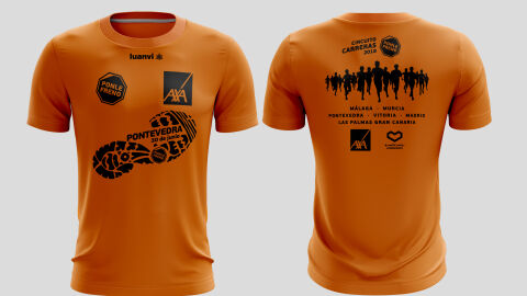 Camiseta carreras Ponle Freno Pontevedra 2018