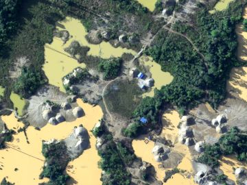 Un dron capta la deforestación en la selva amazónica de Perú 
