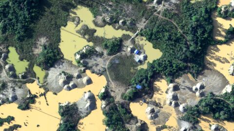 Un dron capta la deforestación en la selva amazónica de Perú Un dron capta la deforestación en la selva amazónica de Perú