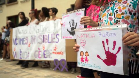 Imagen de archivo de un acto de repulsa contra la violencia machista