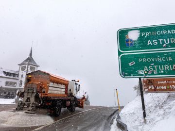 Nieve en el Puerto de Pajares