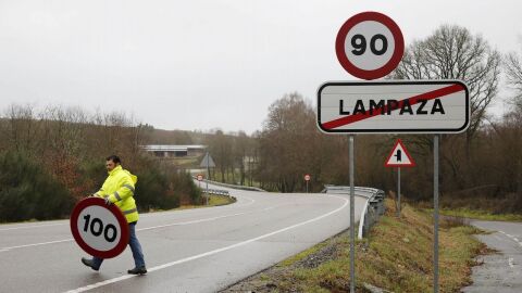 Señal de 90 km/h