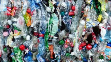 Reciclaje de botellas de plástico 