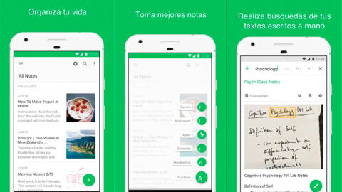 Con Evernote podrás organizar tus notas, informaciones y archivos de un modo más cómodo