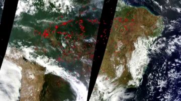 La Nasa muestra cómo arde el Amazonas 