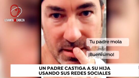 Un padre usando las RRSS de su hija