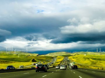 Viento en la carretera