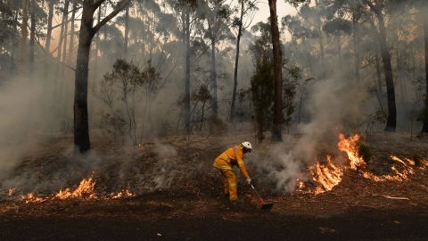 Imagen de uno de los incendios de Australia