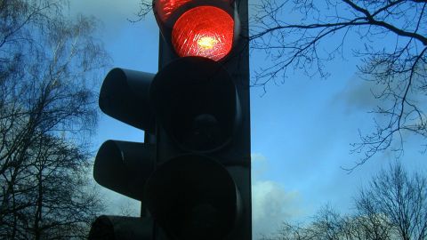 Semáforo en rojo
