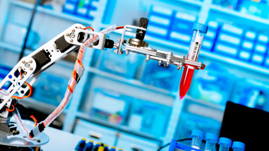 Robot en laboratorio