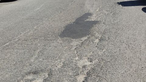 Carretera en mal estado