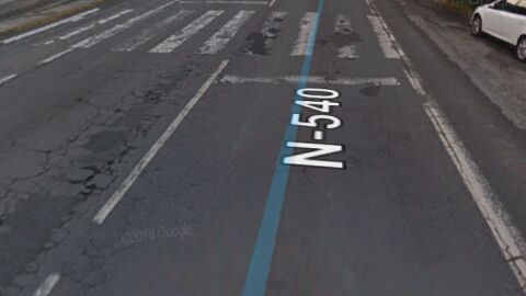 Carretera deteriorada