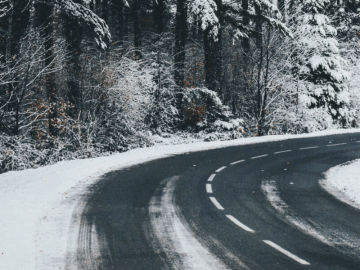 Carretera con nieve
