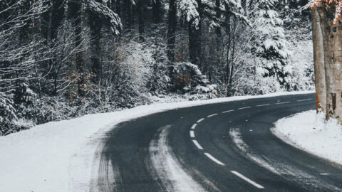 Carretera con nieve