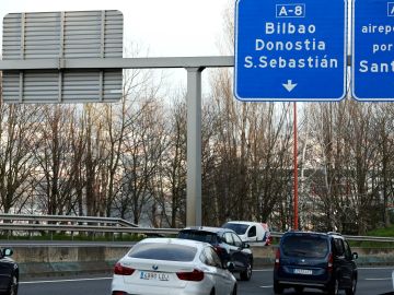 Carretera A8 en el Pa&iacute;s Vasco.