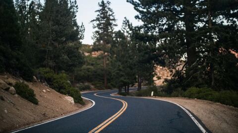Carretera con curva