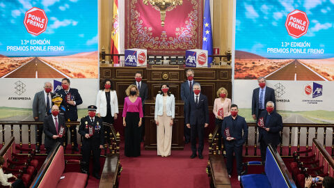 Autoridades y premiados en la 13 ª edición de los Premios Ponle Freno