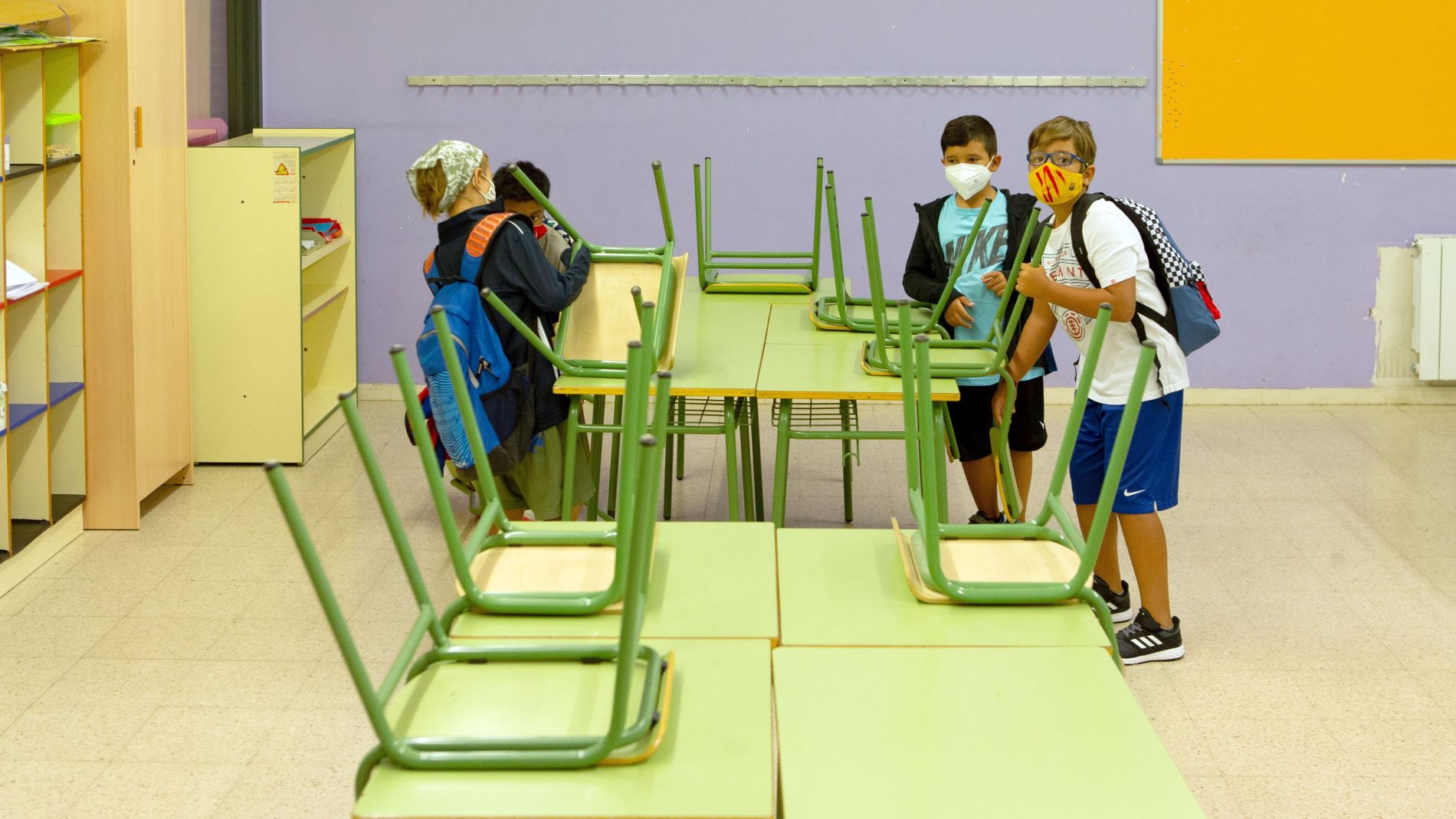 Niños en un aula