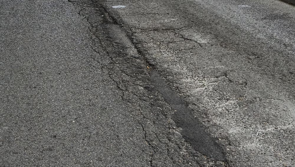 Carretera de Santander en mal estado