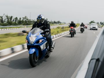 Carretera frecuentada por motoristas