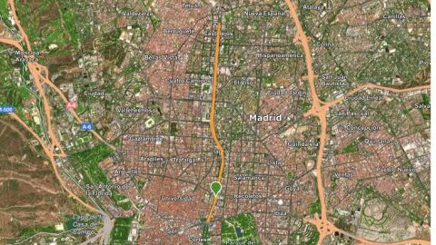 Recorrido 10 KM carrera Ponle Freno Madrid
