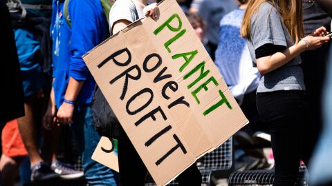Manifestaci&oacute;n contra el cambio clim&aacute;tico