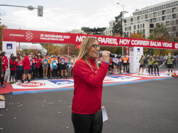 Rocío Martínez, presentadora de Deportes de Antena 3 Noticias, ha sido speker en la Carrera Ponle Freno de Madrid