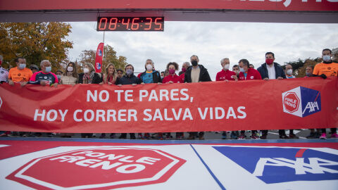 Pancarta de la 12ª Carrera Ponle Freno de Madrid Pancarta de la 12ª Carrera Ponle Freno de Madrid