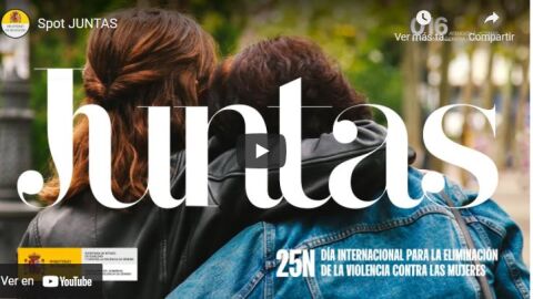 'Juntas', la campa&ntilde;a del Ministerio de Igualdad para lanzar un mensaje de unidad frente a la violencia machista