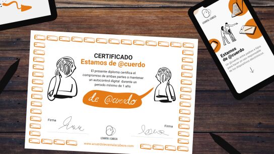 El acuerdo estará disponible para descargar como certificado, y para firmarlo digitalmente. El acuerdo estará disponible para descargar como certificado, y para firmarlo digitalmente.