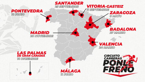 Mapa Circuito Carreras Ponle Freno 2022