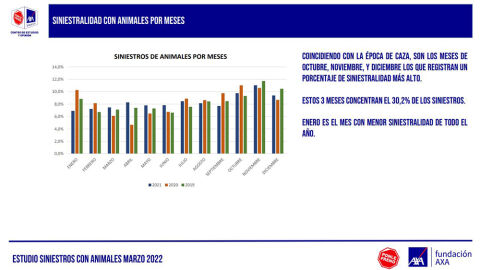 V Informe siniestros con animales. Temporalidad V Informe siniestros con animales. Temporalidad