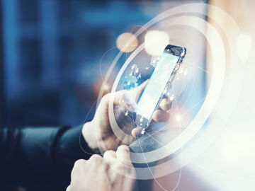 Tel&eacute;fono m&oacute;vil de &uacute;ltima generaci&oacute;n.