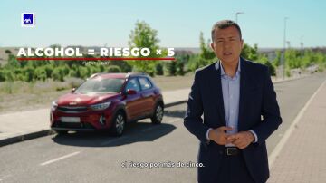  Si bebes alcohol cuando conduces multiplicas por cinco el riesgo de sufrir un accidente de tráfico 