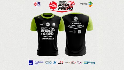 La camiseta oficial de la Carrera Ponle Freno Santander 2022
